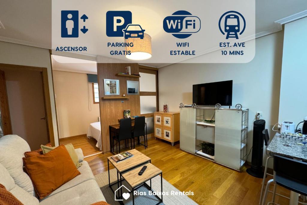 Centrico Con Parking Y Wifi ツ By Rias Baixas Rentals 비고 외부 사진